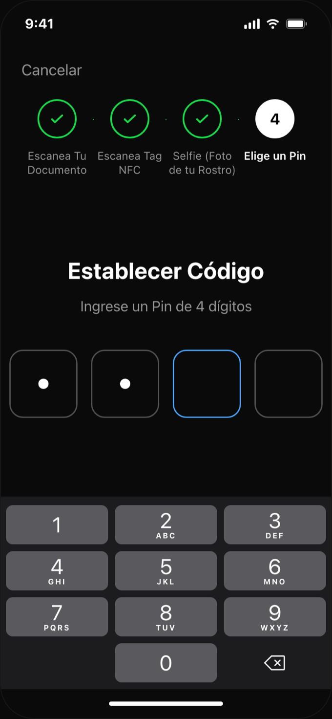 Paso 4: establecer PIN